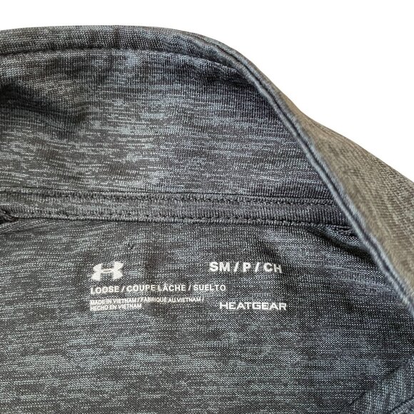 Wisconsin Badgers Under Armour 1/4 Zip Pullover Men's Small Loose Fit Heatgear - Picture 2 of 5